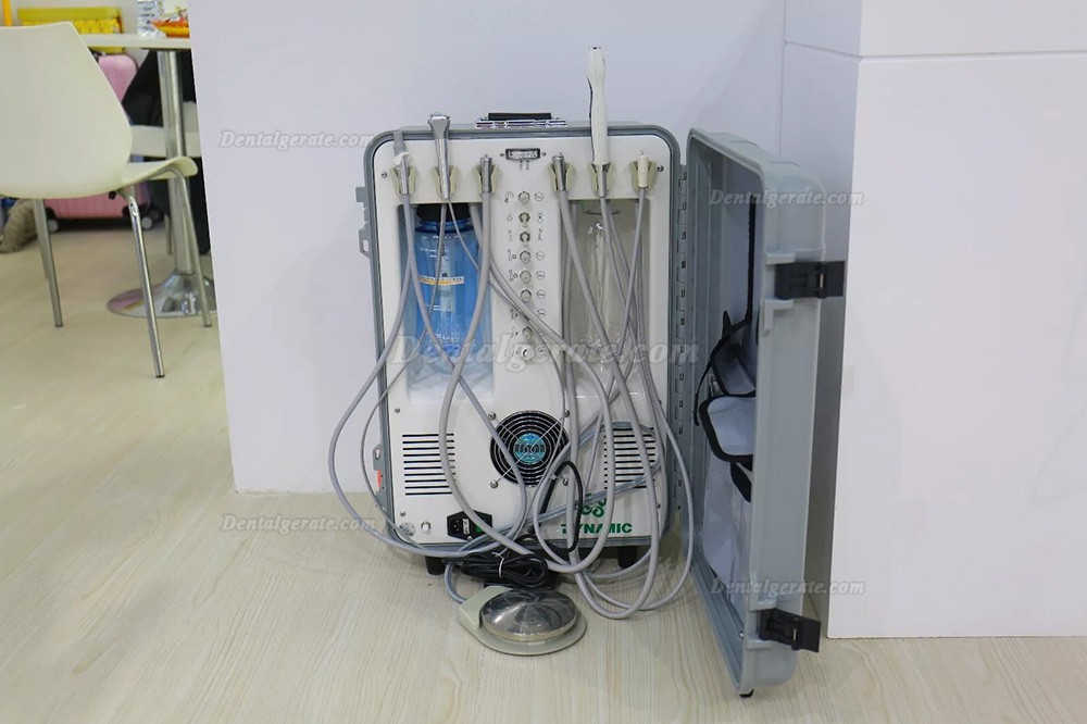 Dynamic&reg; DU893 Mobile Dentaleinheit Mit Luftverdichter + Polymerisationslampe + Scaler